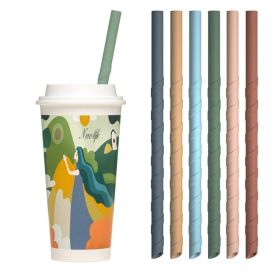Eco Safe 8 In 1 Silicon Reusable Straws For HOT/COLD Drinks Eco Safe 8 In 1 Silicon Reusable Straws For HOT/COLD Drinks